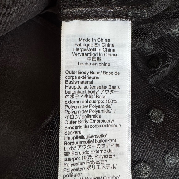 NWT black sheer J.Crew blouse with crepe under Cami cuffed sleeves - Picture 5 of 7